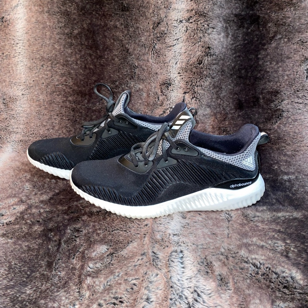 Black Adidas Alpha Bounce Sneakers